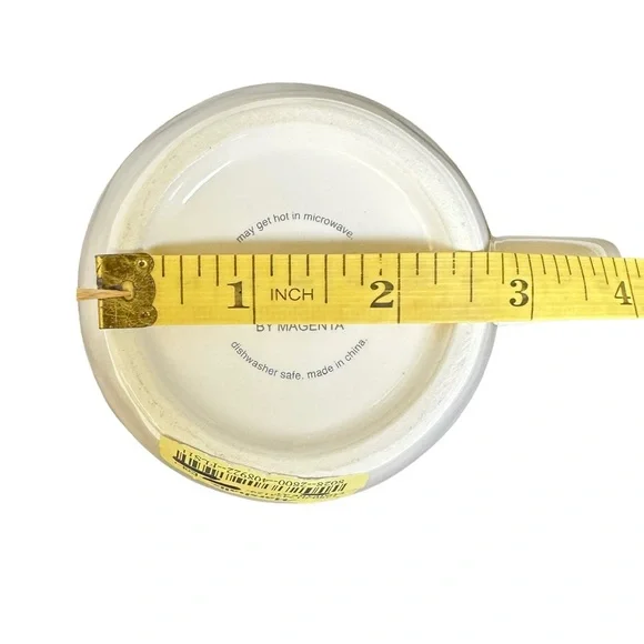 Rae Dunn TEA Mug White Gray Letters and Interior Dimples NWT 2017 OG - Picture 11 of 13